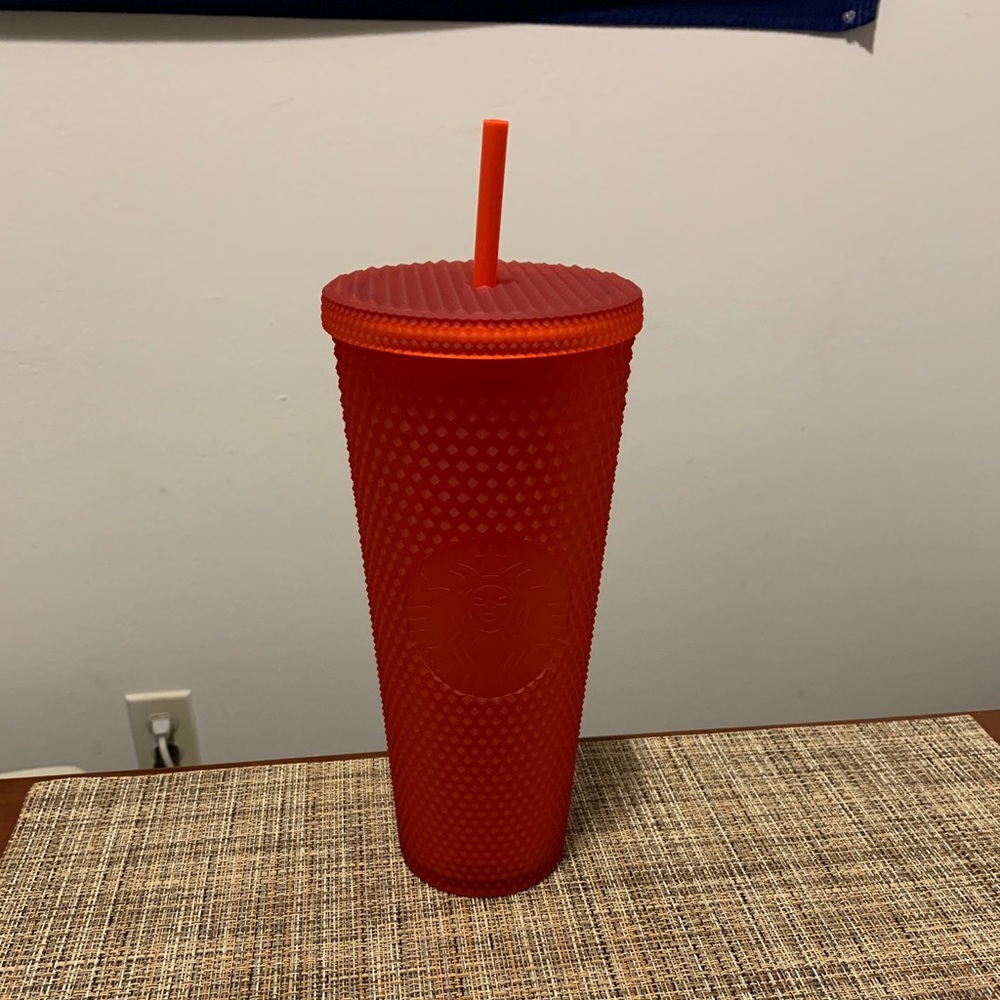 BRAND NEW 2021 Matte Red Studded Starbucks Cup